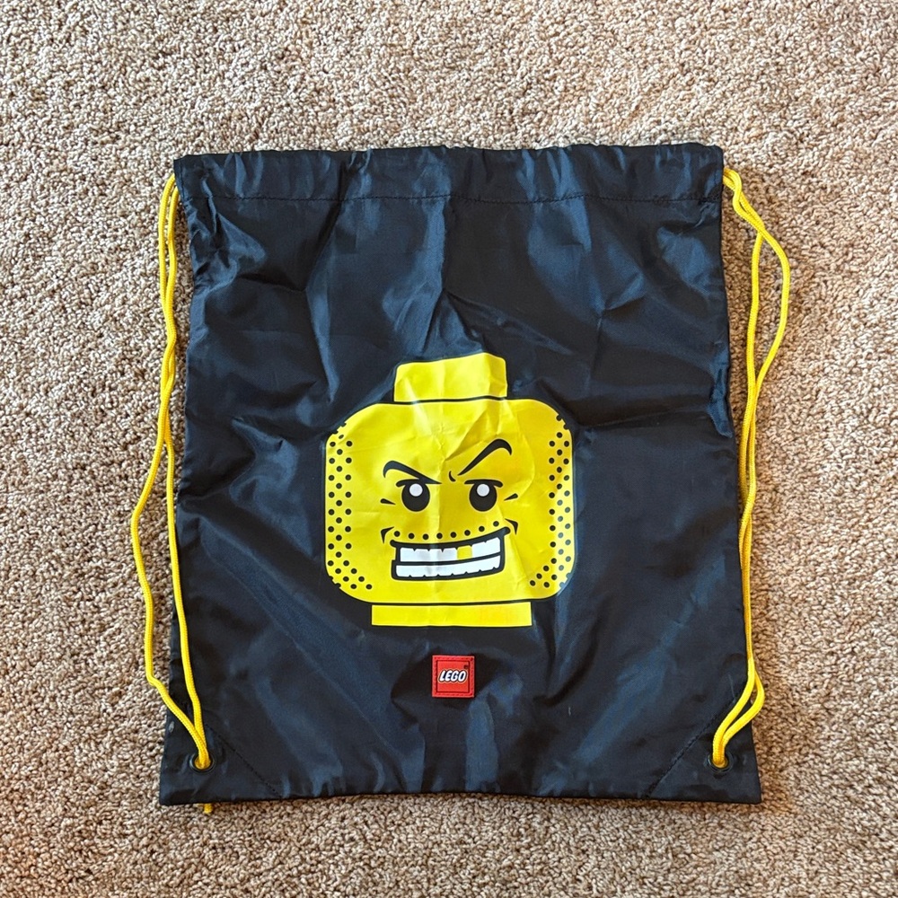 *3 for $15 item* Genuine LEGO Mini Figure Nylon Drawstring Bag